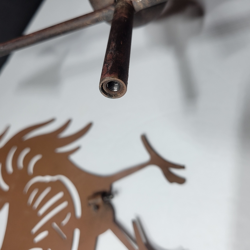 Rooster Weather Vane Centerpiece Metal Retro Rustic Decorative Farmhouse Country - Picture 5 of 13
